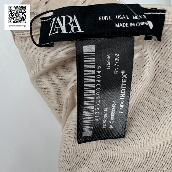 Zara (Large - NWT) Champagne Sequin Corset Top - Picture 5 of 12